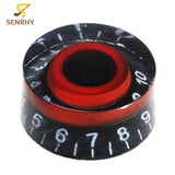 Black Red Electronic Guitar Speed Dial Knobs Control Knobs For Guitar Musical Instrument Tackle Tool Parts & Accessories