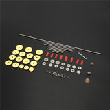 Flute Repair Parts Set Tools Screws Silica Bumpers For Woodwind Musical Instruments Parts Accessories