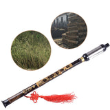 Chinese Ethnic Instrument Black Bamboo Bawu Pipe BaWu Flute Tune G Detachable Wind & Woodwind Band & Orchestral Flutes