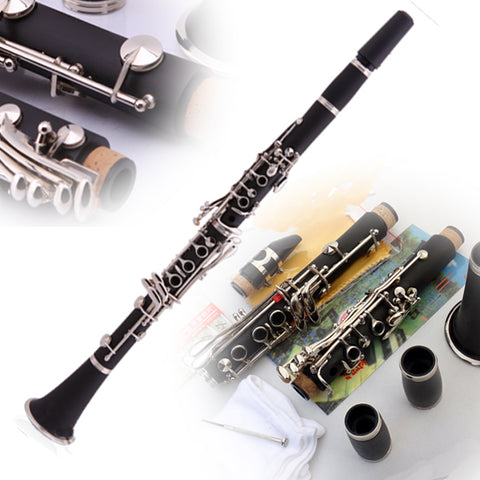 Bb Orchestra Clarinet Professional 17Keys Conductor Black Clarinette Klarinette With Case,Mouthpiece,Reeds Musical Instruments