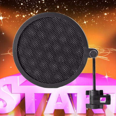 PS-2 Double Layer Studio Microphone Mic Wind Screen Pop Filter/ Swivel Mount / Mask Shied For Speaking Recording