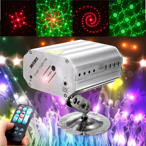 Mini LED RGB Stage Light Projector Laser Stage Lighting Effect Adjustment DJ Disco Party Club KTV Decor Lamp Bulb US EU Plug