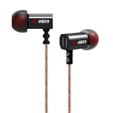 Original KZ ED9 3.5mm HiFi In-Ear Tuning Nozzle Earbuds Earphone Bass Stereo EarphonesFor Mobile Phone PC Black  with microphone