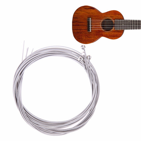 4pcs/set Steel String Bass Guitar Parts 4 Steel Strings Diameter 0.1 inch/0.08 inch/0.055 inch/0.04 inch Guitar Accessories