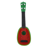 Creative Fruit Pattern Children Learning Plastic Guitar Ukulele Mini Musical Instrument Children Kids Educational Toys Guitar