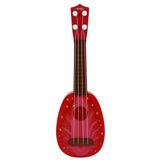 Creative Fruit Pattern Children Learning Plastic Guitar Ukulele Mini Musical Instrument Children Kids Educational Toys Guitar