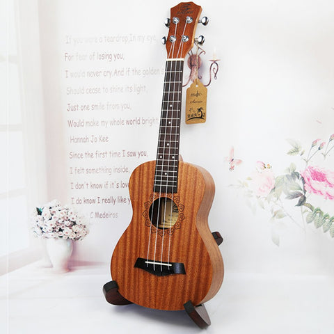21/23 Inch Mahogany Ukulele Four-string Beginners Guitar Acoustic Concert Hawaii Ukulele For Learner Practice Entertainment Tool