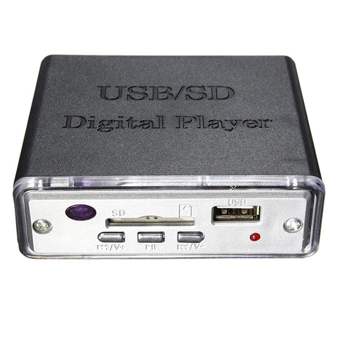 12V Portable Power Amplifier MP3 SD USB Audio Player Reader 3-Electronic Keypad Control with Remote