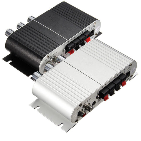 12V Mini Car Motorcycle Home Hi-Fi Stereo Amplifier Amp For mp3 For iPod PC DVD CD