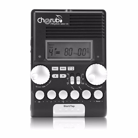 Cherub WRW-106 Multifunctional Drum Special Electronic Metronome Sound Rhythm Device Drummer Musical Instruments Accessories NEW