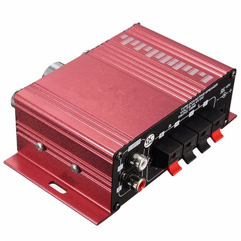 Hot Selling Mini 2CH Hi-Fi Stereo Amplifier Booster DVD MP3 Speaker for Car Motorcycle Home