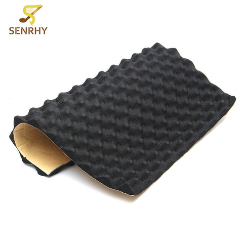 1Pcs 50x50cmx20mm Rubber Soundproof Foam Sound Absorber Acoustic Foam Self-adhesive For Practicing Piano Drum Room Accessories