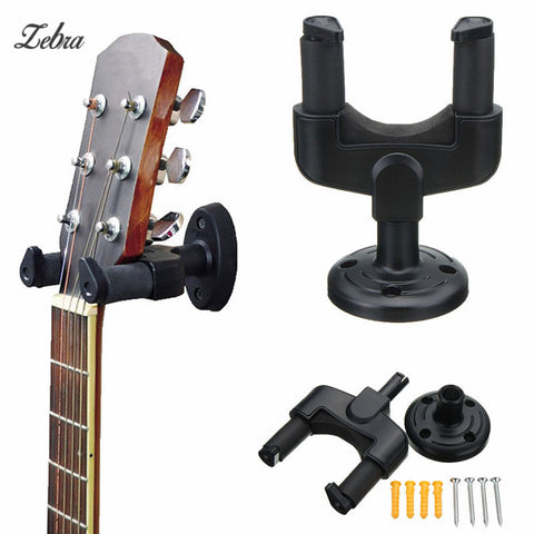Zebra Electric Guitar Bass Wall Hanger Holder Stand Rack Hook Display Mount + Screws For Musical Instruments Parts Accessories