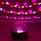 Digital RGB LED Music Crystal Magic Ball Effect Light MP3 USB DMX Disco DJ Stage Lighting+Remote Control+Bluetooth Control