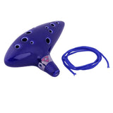 12 Hole Ocarina Instrument Keramische Alto C Legend Of Zelda Ocarina Flute With Cord Hand rope Music Instrument Free Shipping