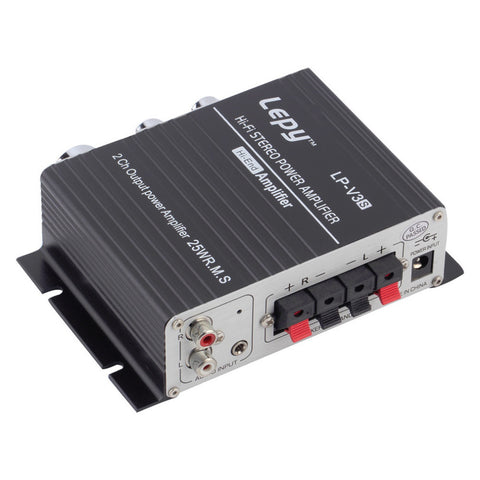 LEPY 12V 25W Mini Hi-Fi Stereo Amplifier Amp mp3 For iPod Motorcycle and Car free shipping 2017 New Arrival Drop Shipping