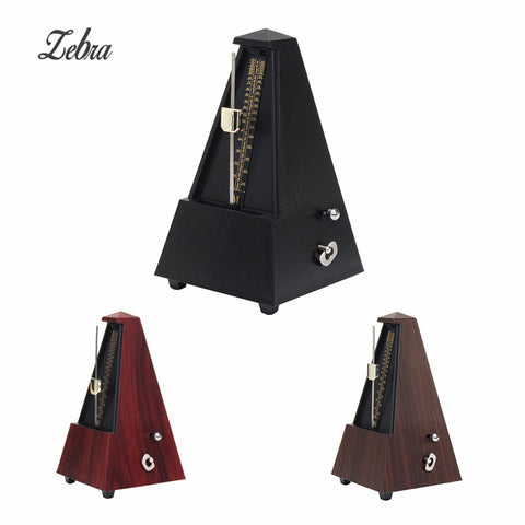 Zebra Electric Bass Guitar Guitarra Pyramid Mechanical Metronome Musical Tempo For Ukulele Stringed Instrument Parts Accessories