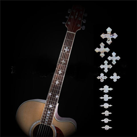 Zebra Electric Bass Guitar Fretboard Tatahan Sticker Guitar Neck Fretboard Markers Scale Decal For Musical Instruments Parts