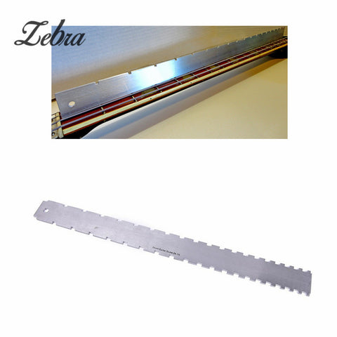 Zebra Electric Bass Guitar Steel Neck Straight Edge (Notched) Luthiers Tool For Fretboard Stringed Instruments Parts Accessories