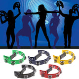 Single Row Jingles Half Moon Musical Tam-bourine Percussion Drum Party Gift Toy