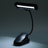Hot Flexible LED Book Reading Light Mini USB Clip-on LED Desk Table Study Lamp 10 LEDs Orchestra Music Stand light Free Shipping