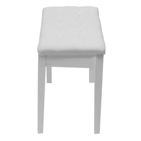 New Double Seat Long Piano Keyboard Bench Stool PU Leather Seat Chair Solid Wood Frame Comfortable Multi-Functional